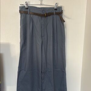 Cider Gray and Brown Tailored Trousers with Classic Elegance